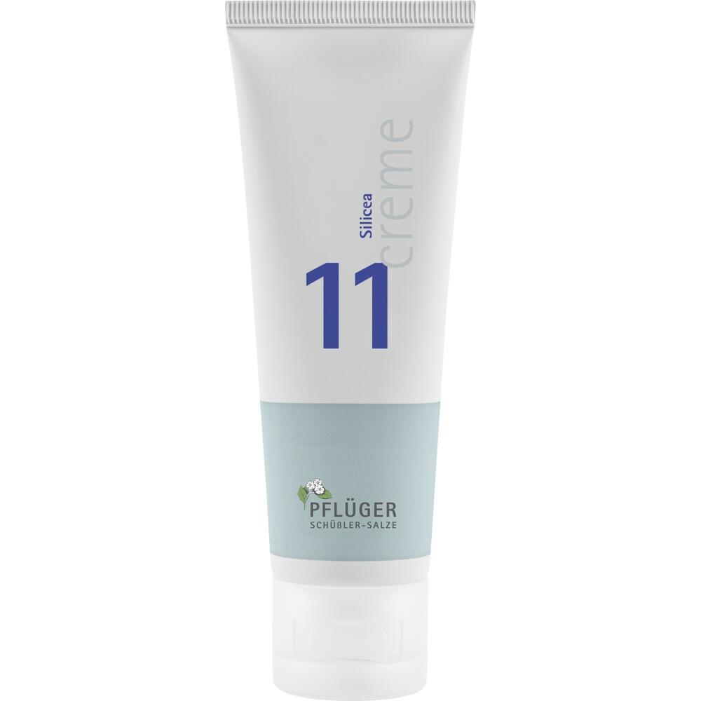 Eine weiße Tube mit der Aufschrift "11 Silicea Creme".